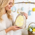 thumbnail image 6 of JeashCHAT Easter Drawstring Gift Bags, Easter Candy Bag, Easter Egg/Carrot Patterned Treat Bags, Small Gift Pouch for Easter Party Favors, 3.94" x 5.91", 6 of 6