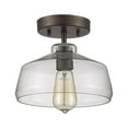 thumbnail image 5 of CHLOE Dickens Industrial 1 Light Bronze Semi-flush Ceiling Fixture 9" Shade, 5 of 5
