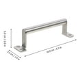 thumbnail image 2 of PBPBOX Plated Silver Stainless Steel Furniture Handles Corrosion Resistant Ergonomic Cabinet Pull Handles, 2 of 8