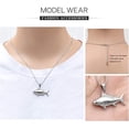 thumbnail image 3 of Cremation Jewelry for Ashes Fish Urns Necklace for Men Women Memorial Keepsake Jewelry Fish Hook Ashes Pendant for Pets/Human, 3 of 6