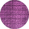 thumbnail image 1 of Ahgly Company Indoor Round Abstract Pink Modern Area Rugs, 6' Round, 1 of 4