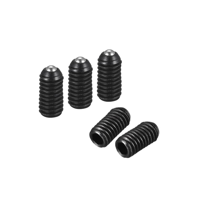 Unique Bargains Ball Point Set Screws, M3 x 6mm High Carbon Steel Metric Spring Hex Socket Grub Screw 5 Pack