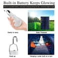thumbnail image 4 of luces solares recargables para acampar, iluminación exterior para el hogar, montañismo, senderismo, luz portátil, luz blanca, 4 of 6