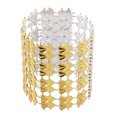 thumbnail image 2 of 50 Uds anillos para servilletas anillos de servilletas con diamantes de imitación decoración para fiesta de boda dorado, 2 of 8