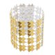thumbnail image 2 of 50 Uds anillos para servilletas anillos de servilletas con diamantes de imitación decoración para fiesta de boda dorado, 2 of 8