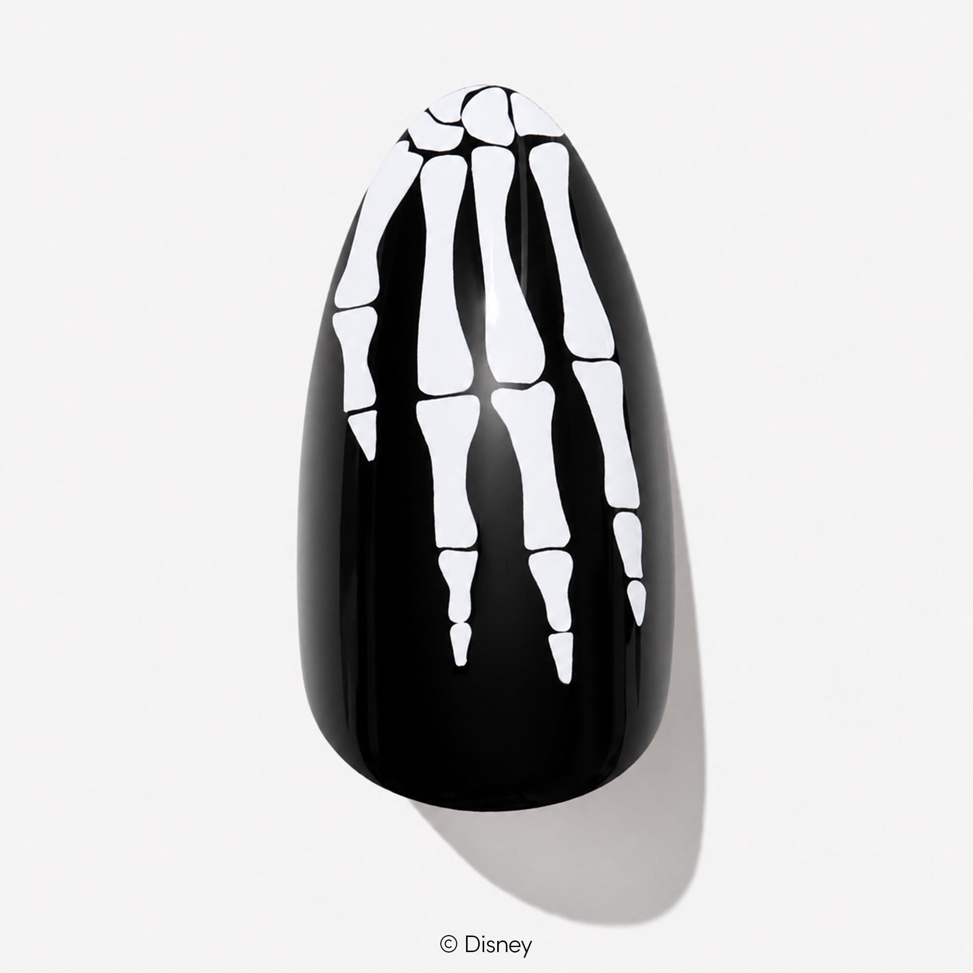 DIGI by Glamnetic x Nightmare Before Christmas Short Almond Press-on Nails, Bone Daddy, 24 Pieces