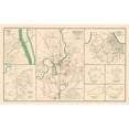 thumbnail image 3 of Bien 14x10 Black Modern Framed Museum Art Print Titled - Defenses Forts 8 Views - Bien 1894, 3 of 5
