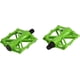 thumbnail image 5 of Pedales de aluminio, 1 par de pedales de aluminio duraderos, plataforma plana antideslizante, pedal de bicicleta MTB para bicicleta de montaña y carretera(verde), 5 of 5