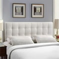 thumbnail image 2 of Rosebery Kids Faux Leather White Panel Headboard Tufted Full Size, 2 of 7