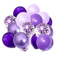 thumbnail image 4 of Clearance! Balloon Decorations Set Assorted Lavender Metallic & Confetti for Birthday Wedding Bridal Shower & Arch Garland Decor Balloon,Purple, 4 of 7