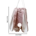 thumbnail image 3 of Yusimy Easter Rabbit Backpack Easter Holiday Gift Cute Furry Tail Storage Bag, 3 of 6