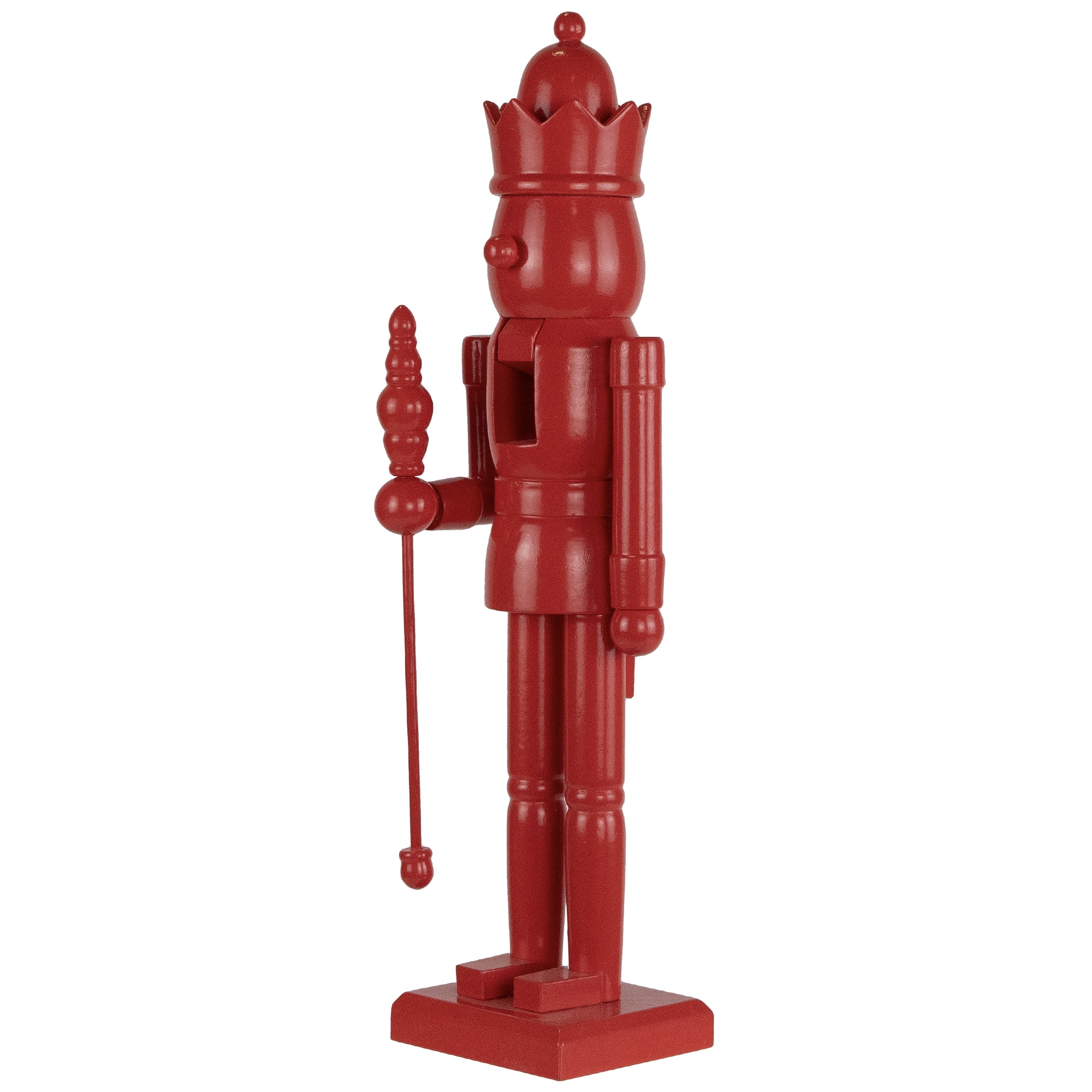Northlight Nutcracker King with Crown and Scepter Standing Christmas Figure - 15" - Red