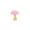 Pink, variant on SLYNSHome Mushroom Statue for Table,Gypsum and Plush Mushroom Sculpture Mushroom Figurine Decoration for Fairy Garden Farm Desk Table Ornament as Housewarming Gifts