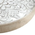 thumbnail image 3 of MAYEERTY White Floral 3-Piece Carved Wood Wall Decor Set, 3 of 8