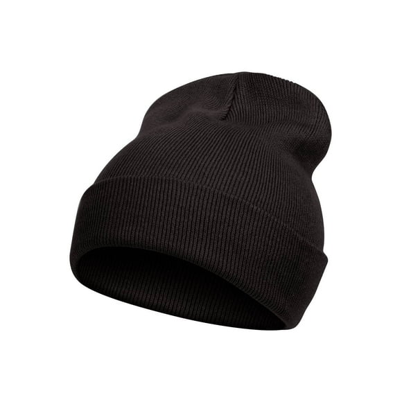 TopHeadwear Solid Color Long Beanie, Black