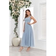 thumbnail image 3 of Vestidos de chifón azul polvoriento CDSSL para la madre de la novia, 22 W, 3 of 6