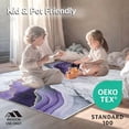thumbnail image 4 of ODIKA 5'x7' Machine Washable Non-Slip Area Rug, Mystic Marble Swirling Purple and Grey Veined Design High Traffic Rug, Purple, 104674, 4 of 7