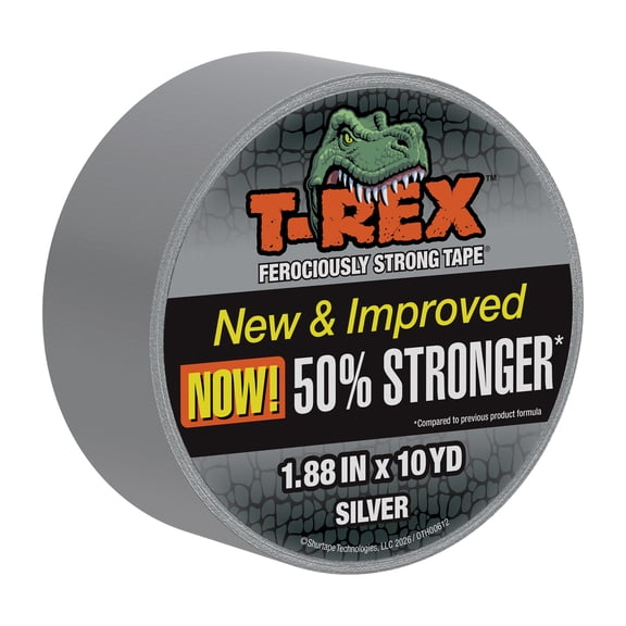T-Rex Ferociously Strong Gunmetal Gray Duct Tape, 1.88 in. x 10 yd.