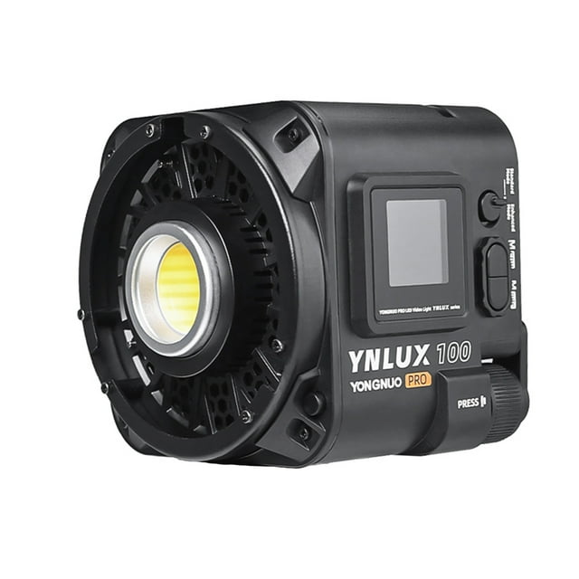 Cámara Lámpara de fotografía YONGNUO YNLUX100 Pro Luz de video LED compacta 120W COB Fotografía Luz de relleno 3200K-6500K Brillo ajustable 4 Curva de atenuación Montaje Bowens de metal para retrat YONGNUO Lámpara de fotografía