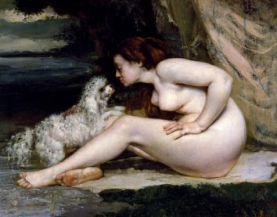 Woman With A Dog By