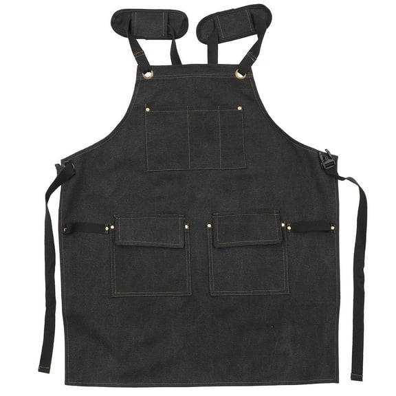 Worgeous Hair Stylist Waist Apron Canvas Waterproof Black 1Pcs Tool Organization