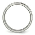thumbnail image 5 of Titanium Ridged Edge 7mm Brushed and Polished Band, 5 of 8