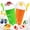Green+Orange, variant on Slushie Cup, 2 Pack Slushy Maker Cup, Frozen Magic Squeeze Cups for Juice Milk Yogurt Ice Cream Make, DIY Cooling Cup with Lid & Straw Cool Stuff Things for Kids Friends Family（Pink+Orange）