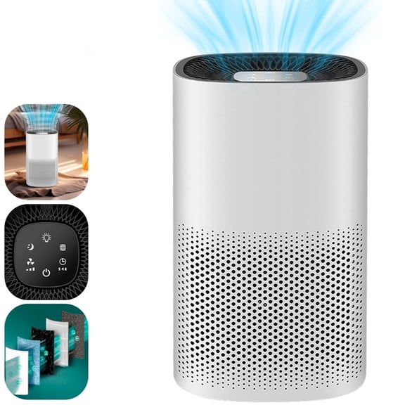 Ouxumoll Air Purifier, Allergies Pets Hair Odor Eliminators, Auto Mode, Quiet Air Cleaner, Air Cleaner up to 300 Sq Ft