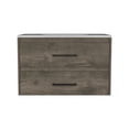 thumbnail image 2 of LiviNest Floating Bathroom Vanity with Sink: Modern Wall-Mounted Wood Tone Cabinet - Two Drawer Storage for Small Apartments & Bathroom Organization, 2 of 6
