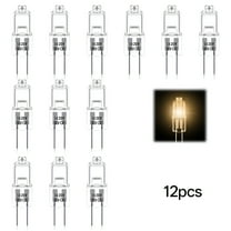 HIBIBUD G4 Halogen Light Bulbs,20W 12V Halogen Light Bulbs Warm White Dimmable,2 Pin Clear Capsule Lamp Bulb 12 Pcs