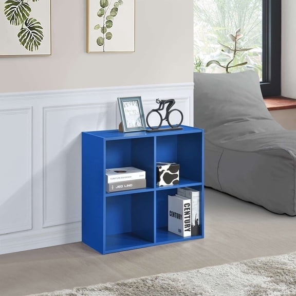 Room Designs Bookcase/Organizer Blue Contemporary Rectangle