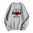 thumbnail image 5 of IYYVV Oversized Crewneck Sweatshirts Women,Game Day Football & Tennis Graphic Print Shirts Long Sleeve Cute Pullovers HA22-Light Gray XL, 5 of 5
