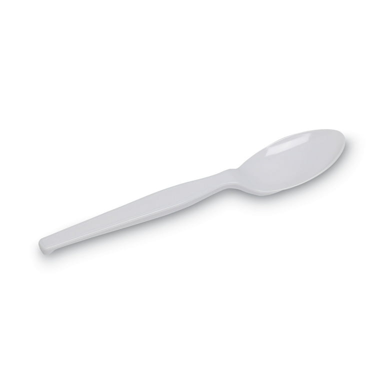 Individually Wrapped Mediumweight Polystyrene Cutlery, Teaspoons, White, 1,000/Carton Individually Wrapped Mediumweight Polystyrene Cutlery, Teaspoons, White, 1,000/Carton