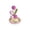 Purple, variant on Hyknon Phone Stand Phone Holder for Desk Office Decor, Hand Crocheted Tulips Flower Shapeunny Phone Stand, Portable Cute Desktop Ornament, Compatible with All Mobile Phones Holder, Purple
