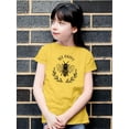 thumbnail image 2 of Bee Happy Nature Garland T-Shirt Juniors -Image by Shutterstock,  x-Large, 2 of 4