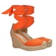 thumbnail image 1 of Alpargata Punta Cerrada De Plataforma Virginia Con Yute Lona Premium Naranja Para Mujer, 1 of 5