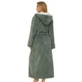 thumbnail image 6 of Robes for Women, PUTUO Hooded Womens Robes, Plush Soft Fluffy Long Robe, Comfy Spa Nightgown Housecoat with Side Pocket, Winter Warm Sleepwear Gift for Women, 6 of 9