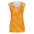 thumbnail image 4 of Puntoco Tops de cuello cuadrado, camisetas sin mangas para mujer, camisetas de verano, blusas holgadas informales sin mangas con cuello redondo, 4 of 4