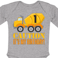 thumbnail image 4 of Inktastic 1st Birthday Construction Truck Cement Mixer Boys or Girls Long Sleeve Baby Bodysuit, 4 of 5