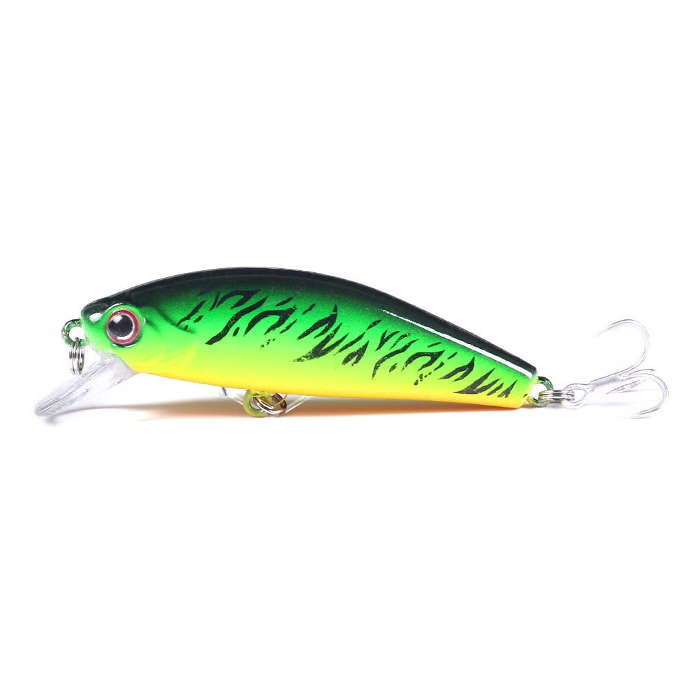 HENGJIA Fishing Lures Hard Bait Minnow VIB Lure with Treble Hook Life-Like Swimbait Fishing Bait Popper Crankbait Sinking Lure for Trout Bass Walleye Redfish, 9PCS