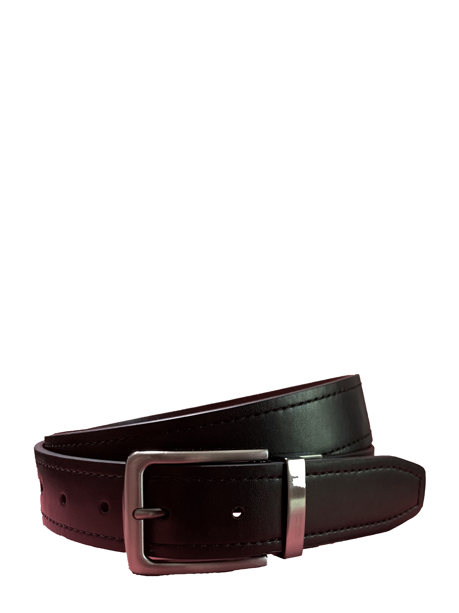 George Men's Reversible Stitch Belt Brown 35mm photo 4
