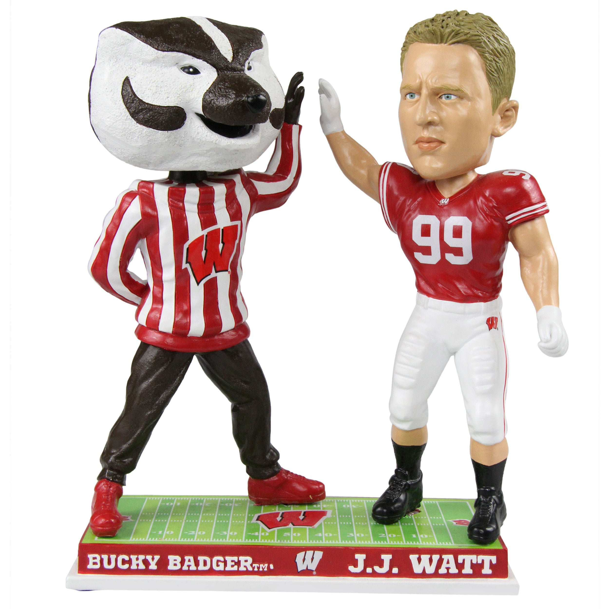 2015 Wisconsin Badgers Bucky Badger NCAA Mascot Limited Edition Bobblehead Racquet & Paddle Sports