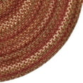 "Capel Rugs American Heritage Braided Oval Area Rug 2' x 4' Spice Color