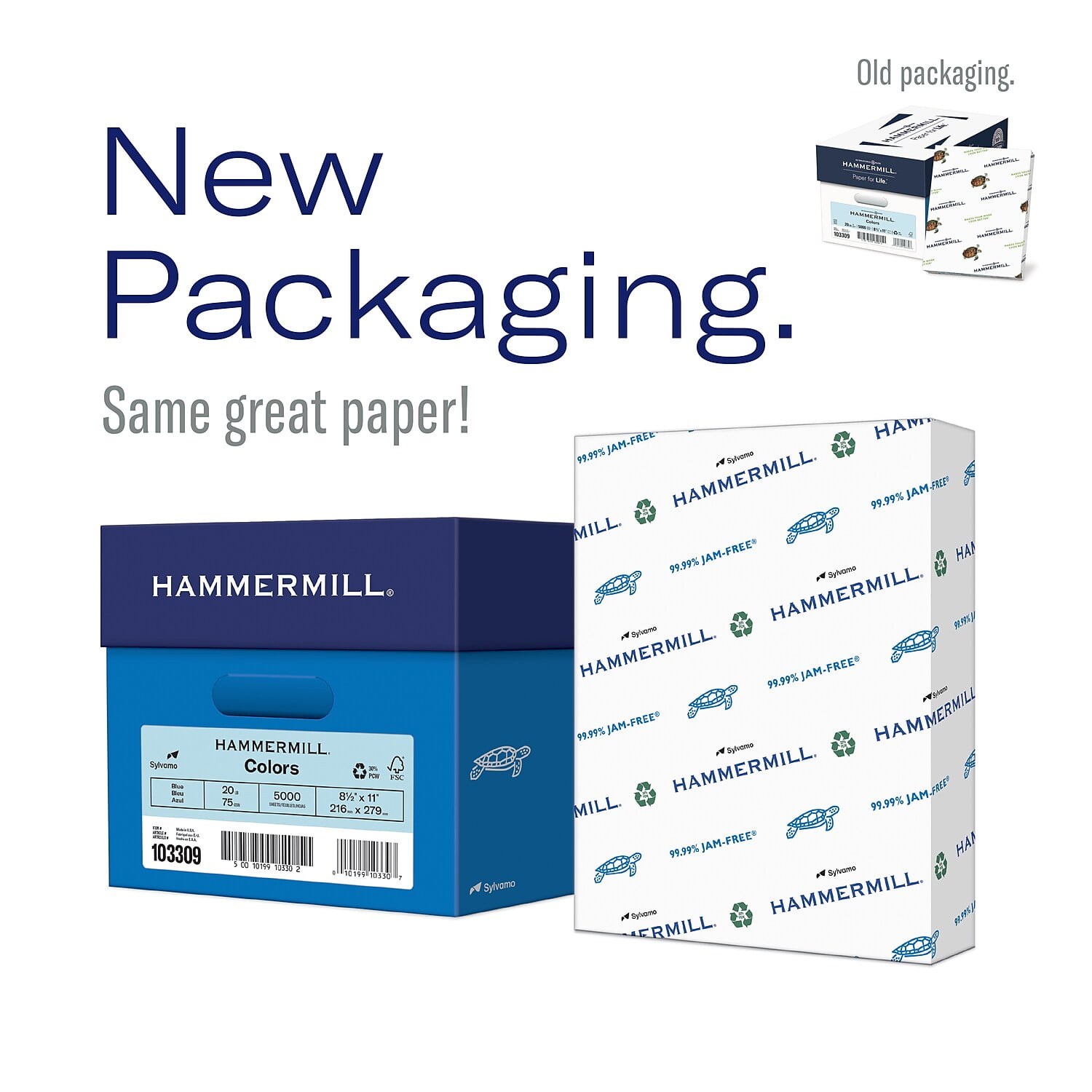 Hammermill Multipurpose Color Paper, 24 lb., 8-1/2" x 11", 500 Sheets Per Ream