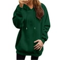 thumbnail image 4 of CHUMUD Women's Drawstring Hoodies Casual Long Sleeve Hooed Sweatshirts Pullover 2025 New Outfits Comfy Solid Fall Tops, 4 of 5