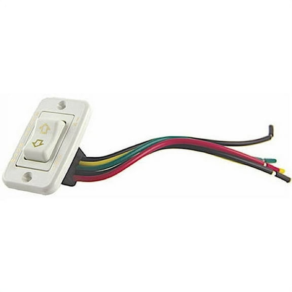 White Slide-Out Switch Kit with Switch, Bezel and Harness
