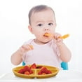 thumbnail image 4 of Waroomhouse Baby Cutlery Grid Partitions Food Grade Soft High Temperature Resistant Silicone Suction Cup Baby Cutlery Bowl Dining Accessories, 4 of 8