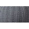 thumbnail image 5 of LR Home Medium Solid Transitional Indoor Round Pouf, Gray, 20" x 20" x 16", 5 of 5