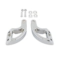 thumbnail image 1 of Soportes de montaje traseros para reposapiés de pasajero Reemplazo de accesorios Reposapiés de aleación de aluminio Plateado, 1 of 9