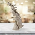 thumbnail image 5 of Statue Hand-Held Rose Desktop Modern Living Room Study Home Decoration Resin Sculpture Figurines Birthday Ornament Wedding Gift Rose Sandstone, 5 of 7